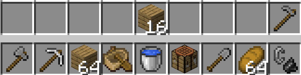 Suggested Minecraft speedrunning hotbar
